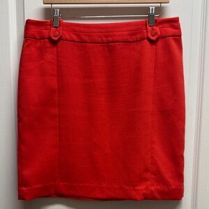 Banana Republic Vibrant Orange Mini Skirt